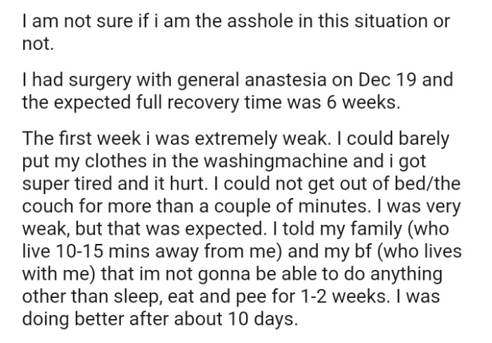 The OP wouldn't be able to do anything other than sleep, eat, and pee