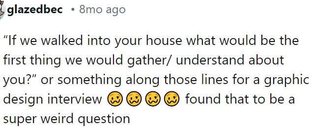 A graphic design interview.