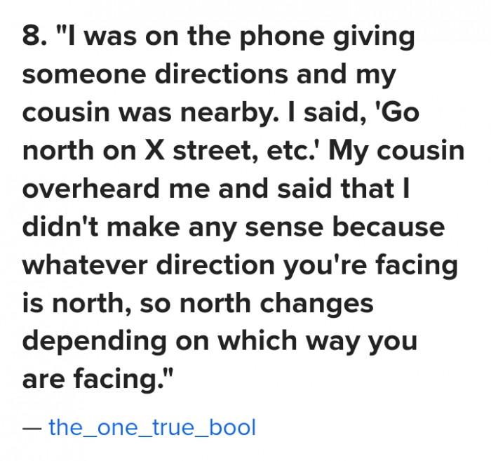 #8 The cousin is literally a compass.