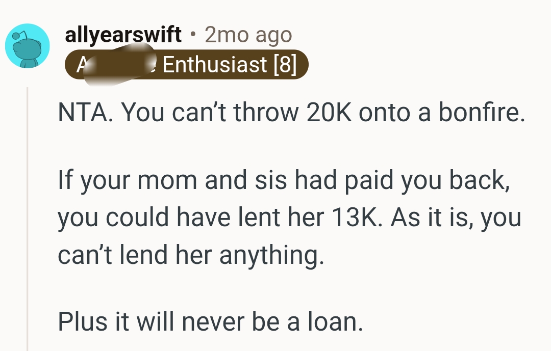 And the comments roll in...