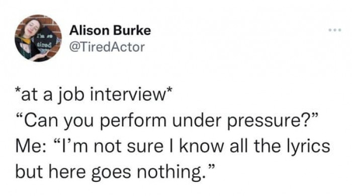 17. And just like that, another failed interview.