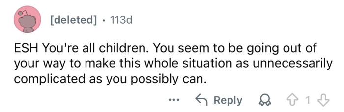 “You’re all children.”