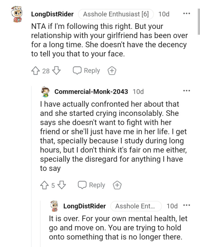 She Doesn't Have the Decency to Tell the OP That It's Over