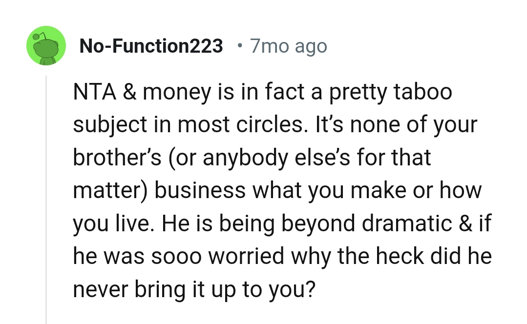 He is being overly dramatic