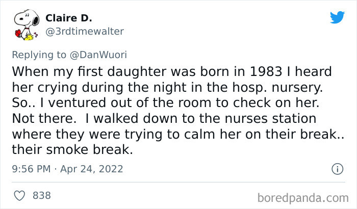 25. When my first daughter was born in the '80s