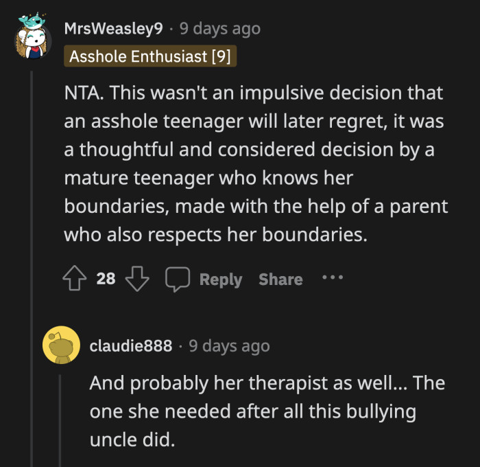 OP's daughter shows more maturity than the adults who are giving her grief for not attending her bully's funeral.