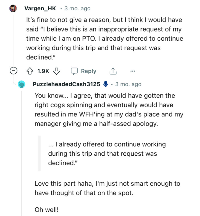 Maybe OP could have taken this route instead