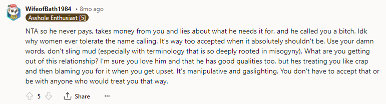 You don't have to accept that