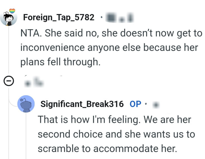 They are the second choice