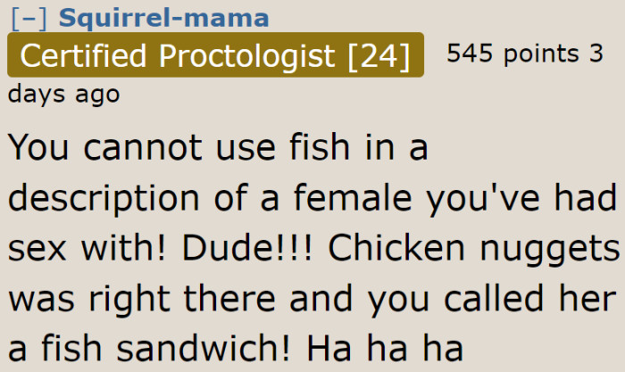 Redditors made him realize his mistake.