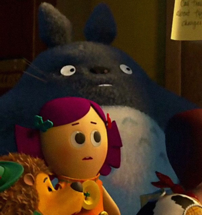 28. In The 2010 Film By Pixar “Toy Story 3,” One Of The Toys Featured Is A Stuffed Totoro Doll From The Studio Ghibli Film “My Neighbor Totoro”
