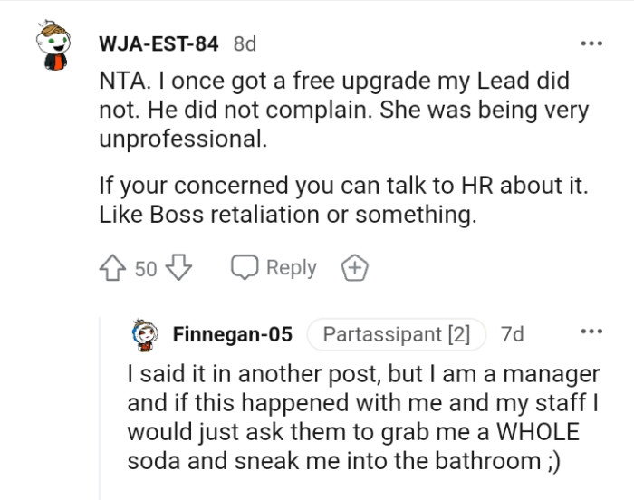 You can talk to HR about it