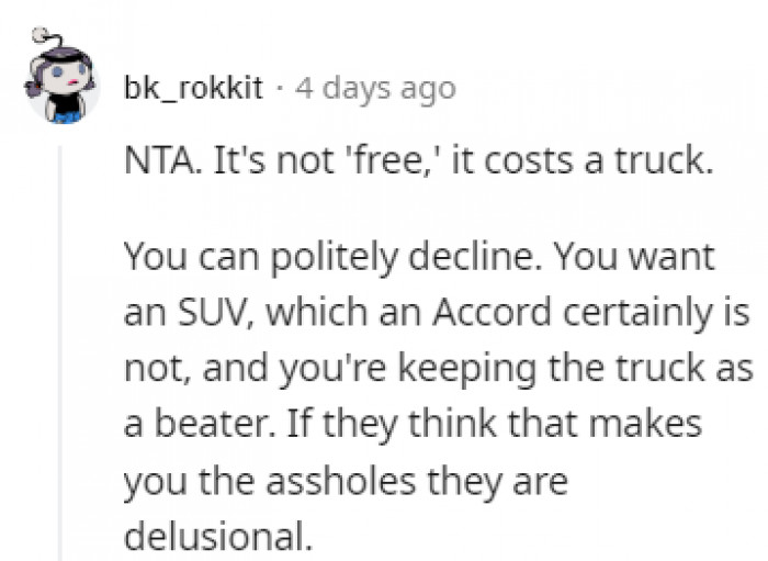 Technically, it's not free