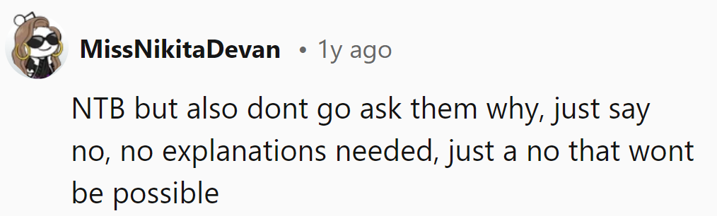 NTB: No interrogation needed, just a firm 