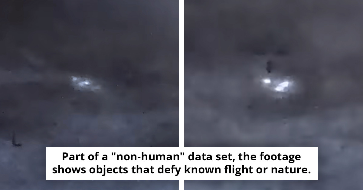 Three 'orb' UFOs captured in stunning military footage, flying in unison