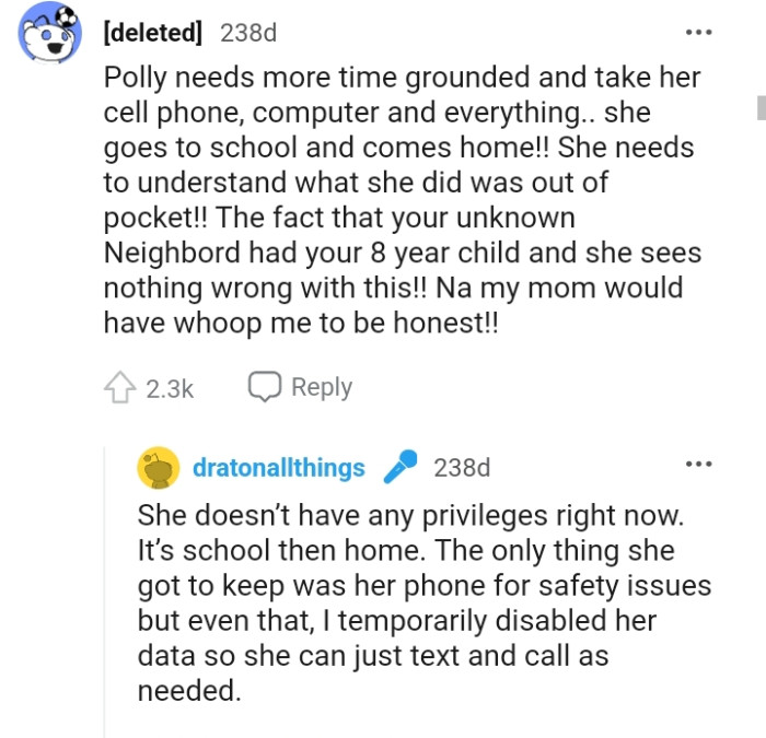 She needs to understand certain things