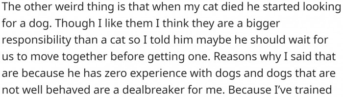 She is willing to train the dog