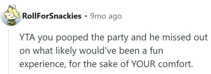 There’s always one person who can’t handle a little secondhand embarrassment—and ruins the encore.