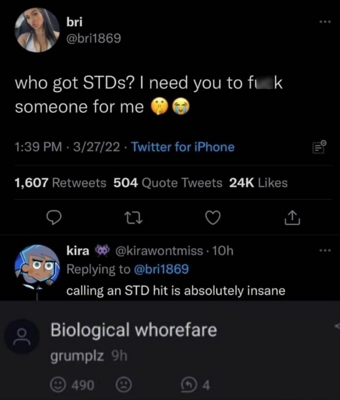 1. A biological whorefare