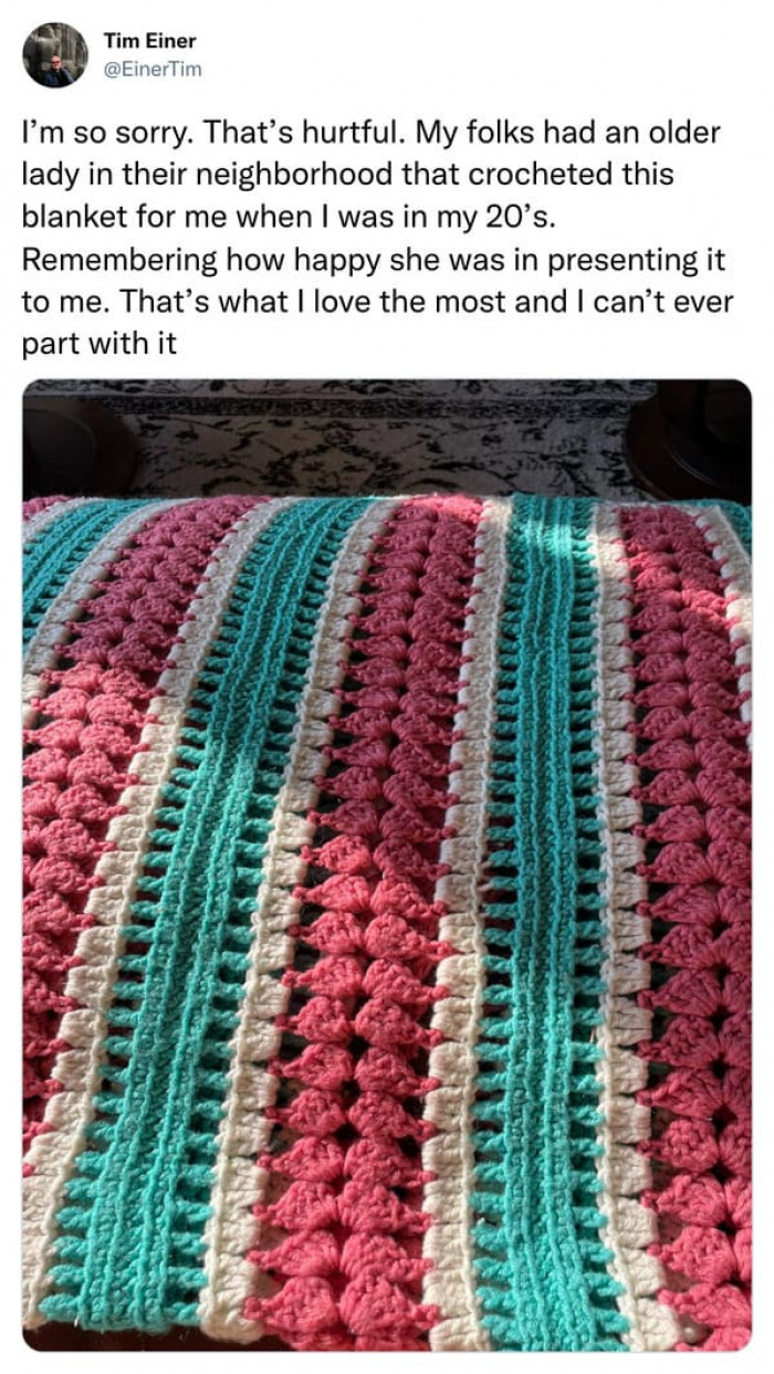 A blanket as a gift