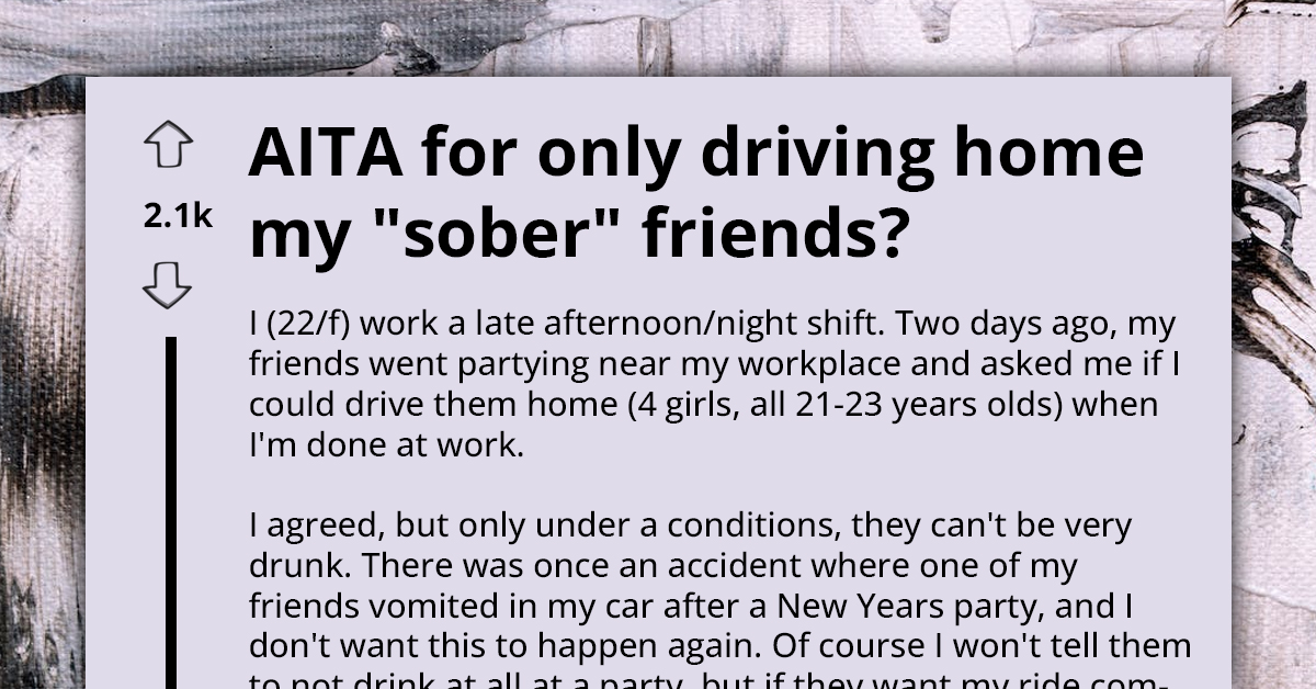 Late-Shift Worker Agrees To Drive Home Partying Friends On Condition Of Sobriety; Best Friend Upset For Upholding Rule