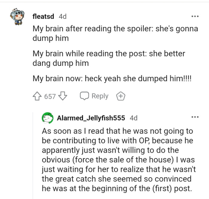 The stages of the brain while and after reading the whole story