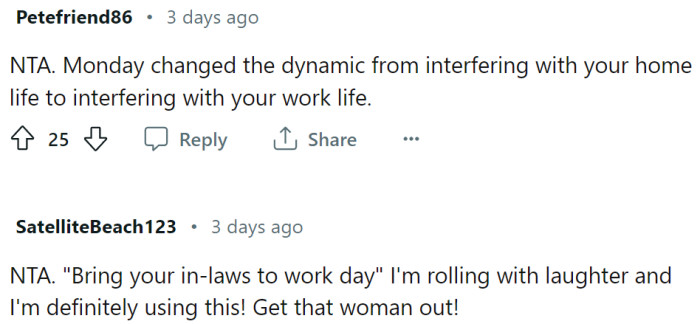 She started interfering with their work...