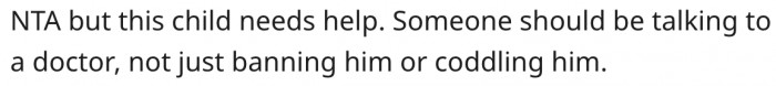 18. They should do more to help her nephew.