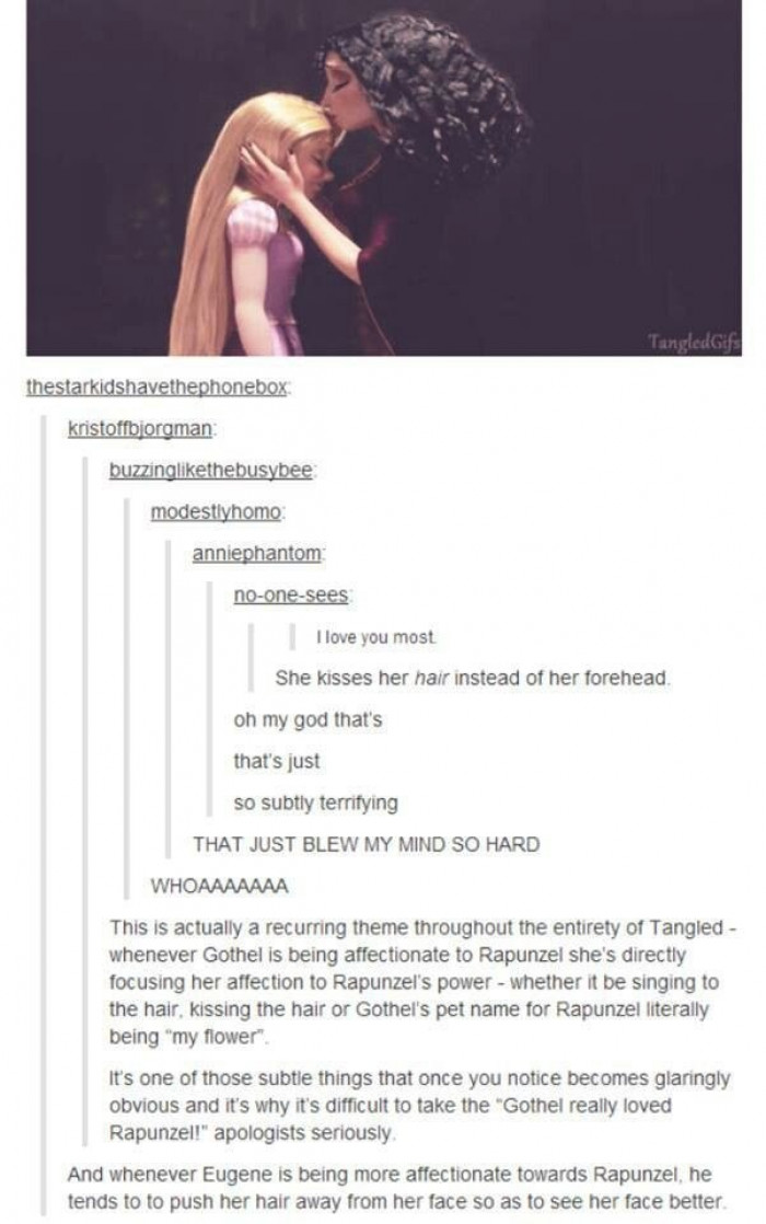 8. Mother Knows Best is a banger, though, but yeah, Gothel just used Rapunzel