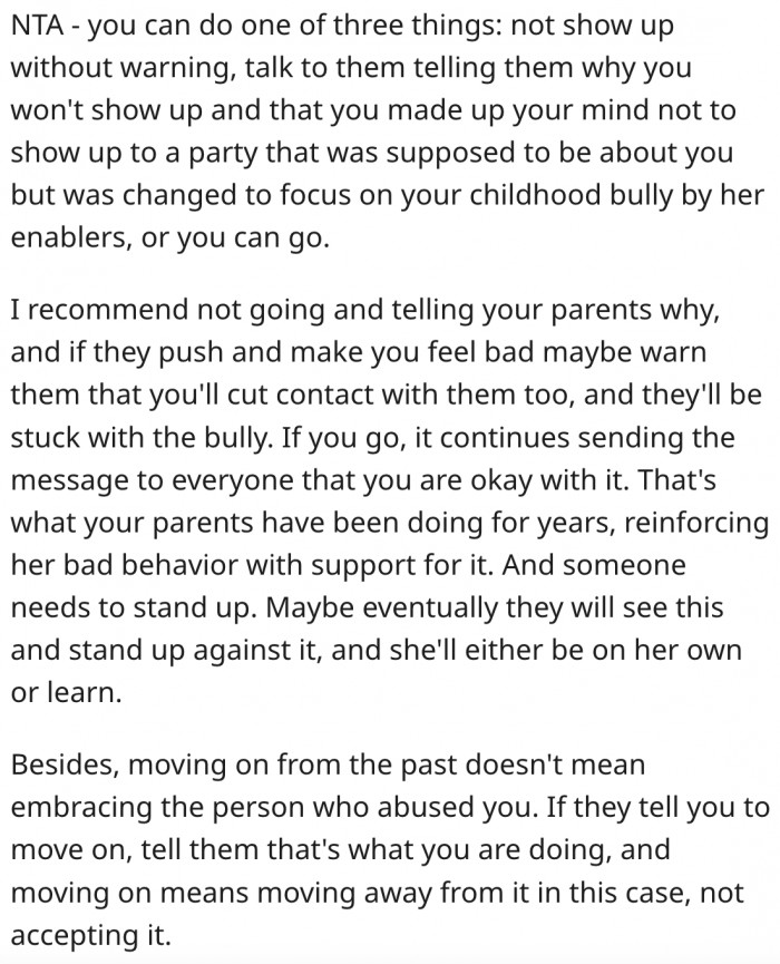 10. It's okay if she doesn't go, as long as she tells her parents why.