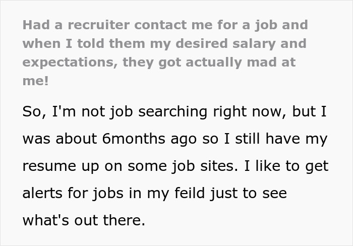 Her resume was still available on some websites because she had gone on a job search journey months ago, so recruiters were still able to see her details.