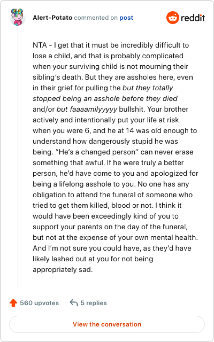 So many people shared their opinions and insights into what they thought about this situation.