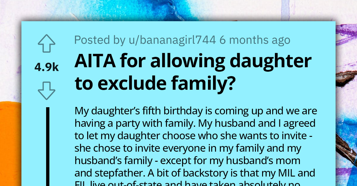 Mother Faces Dilemma Over Daughter's Birthday Guest List, Struggles With Husband's Estranged Relatives