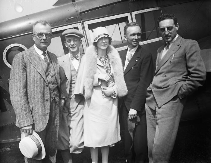 "Group At Airplane, 1928"