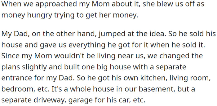 Their Mother Declined Immediately, but the Father Liked the Idea: