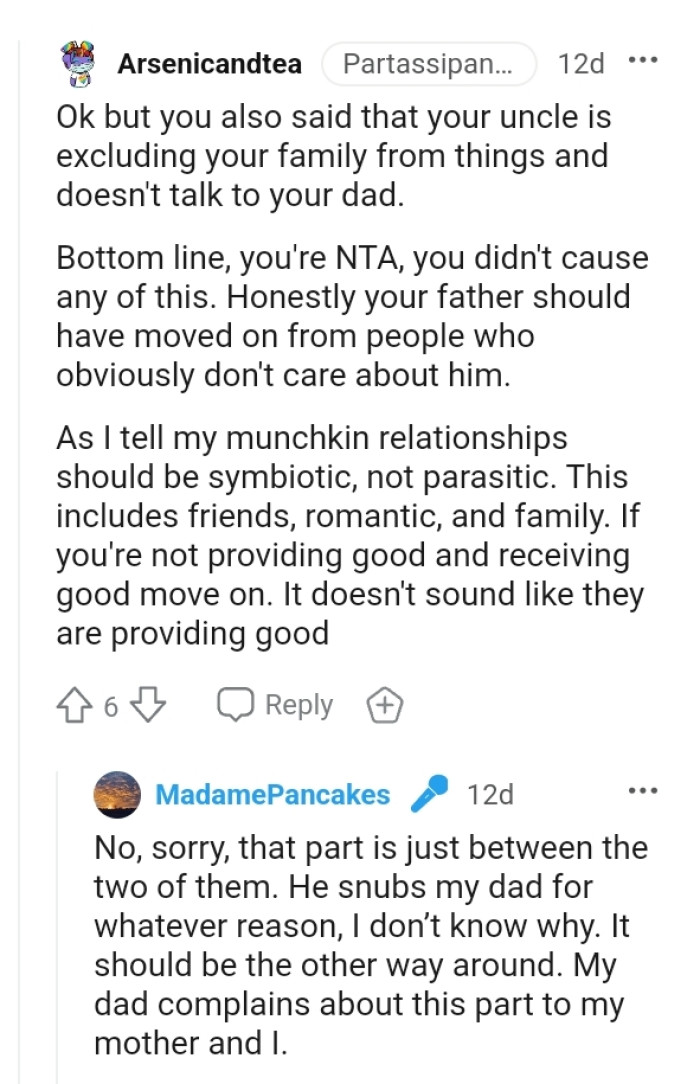 OP's father should have moved on