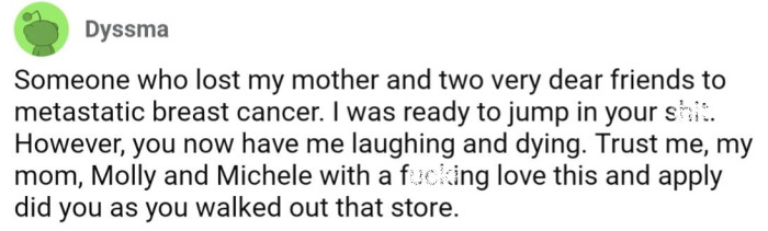 One would reasonably think lying about cancer is *always* bad