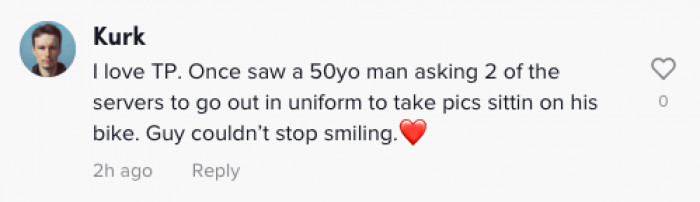 The guy couldn't stop smiling