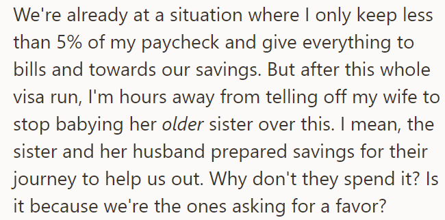 The OP is frustrated