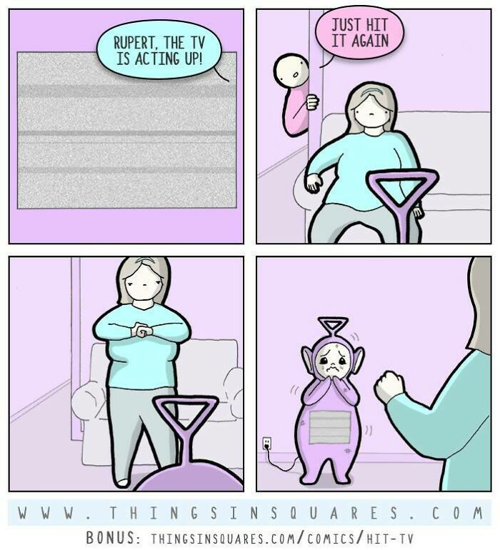 50. The TV is practically begging for mercy