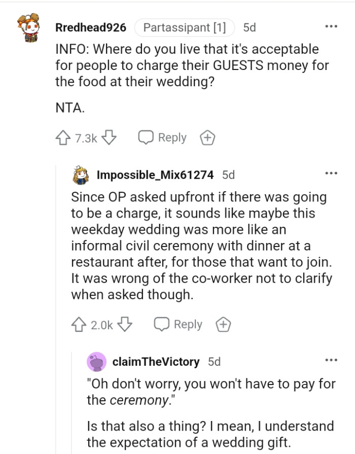 It was wrong of the co-worker not to clarify things