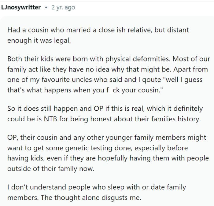 The thought alone is disgusting.