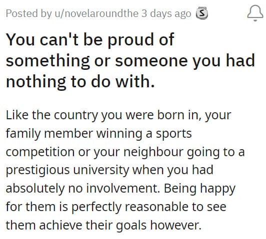 9. Be proud of yourself first