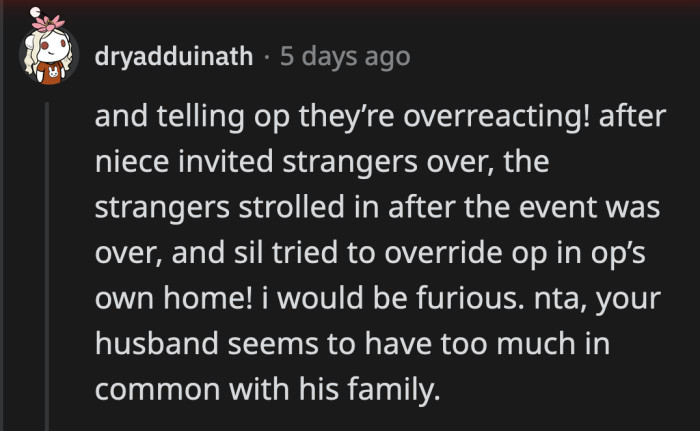 A head's up was necessary, especially for seven unexpected guests in the middle of the night.