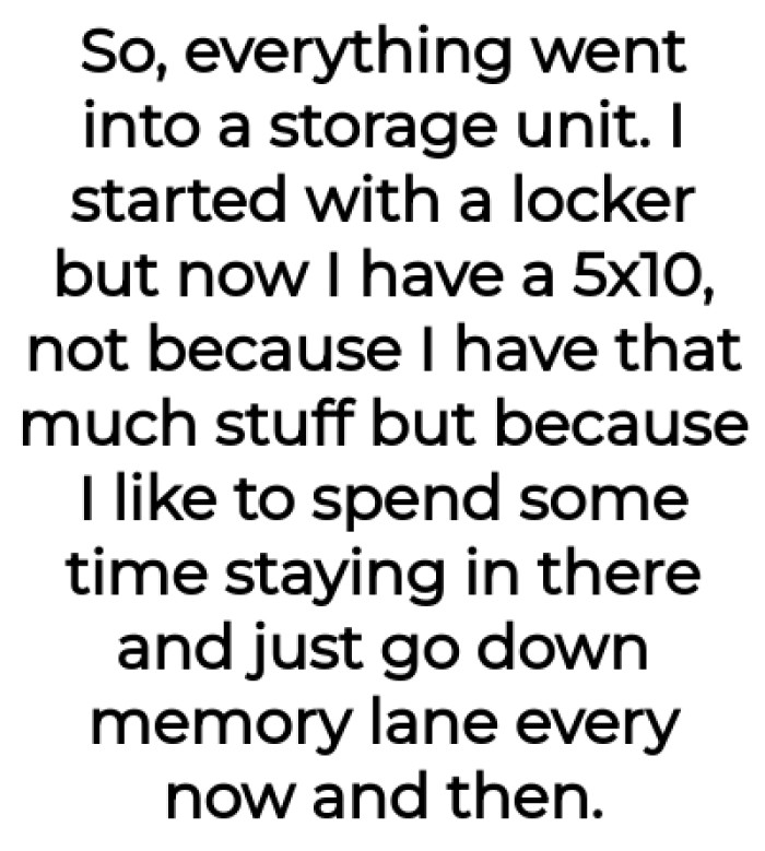 The OP likes to spend some time staying in there