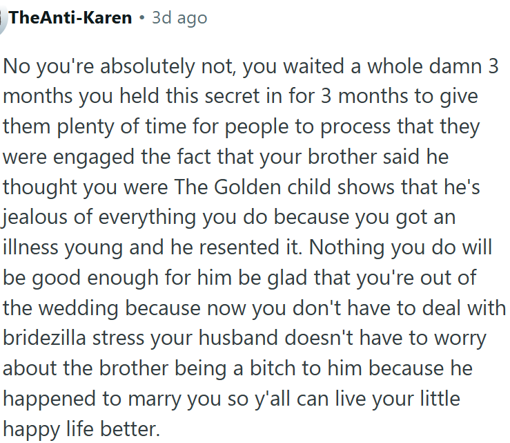 OP's Brother Is Being Really Difficult.