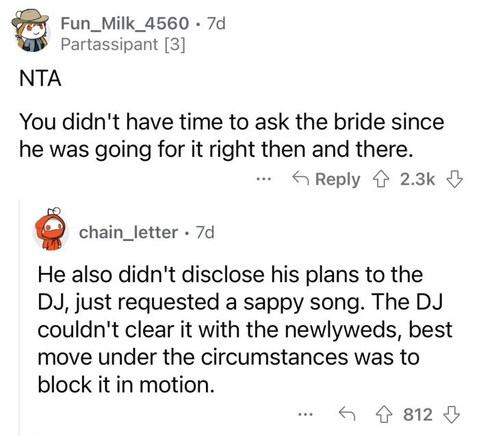 OP chose the best course of action in such a scenario.