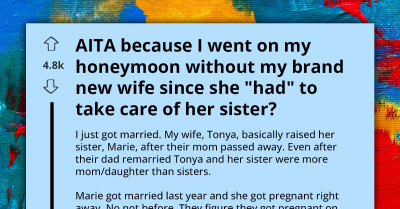 Woman Abandons Honeymoon Plans To Take Care Of Her Sister, Gets Mad At Husband For Going Alone