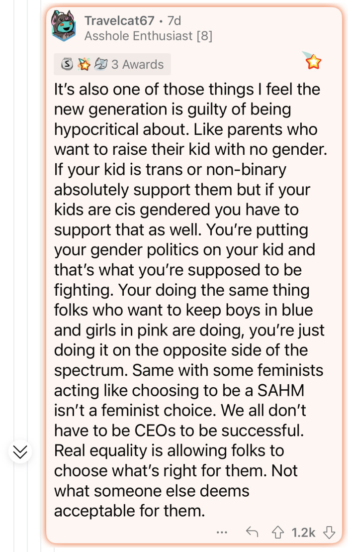 “Real equality is allowing folks to choose what’s right for them.”
