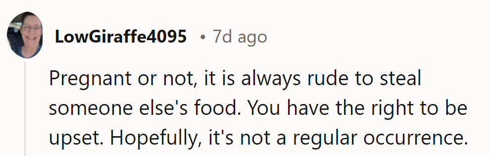 Stealing food: the ultimate marriage crime. Let's hope this was just a one-time snack raid!